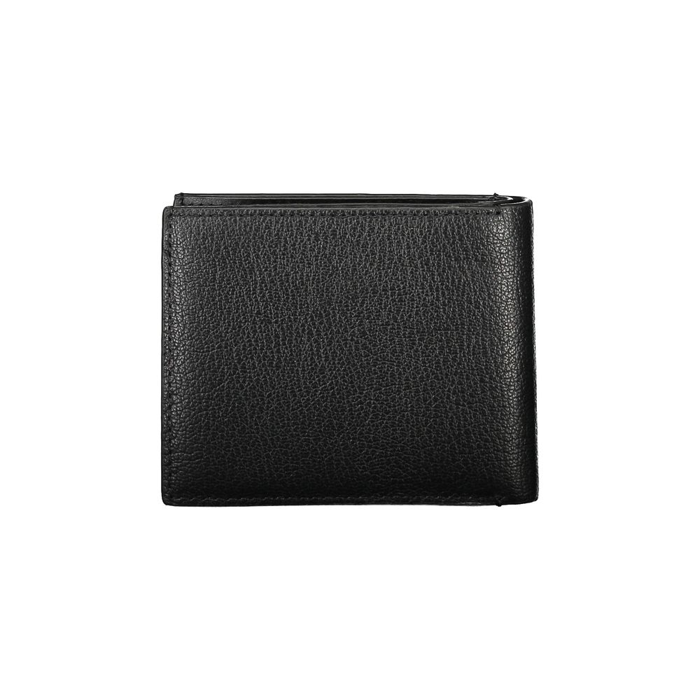 Elegant Black Leather Wallet with RFID Block