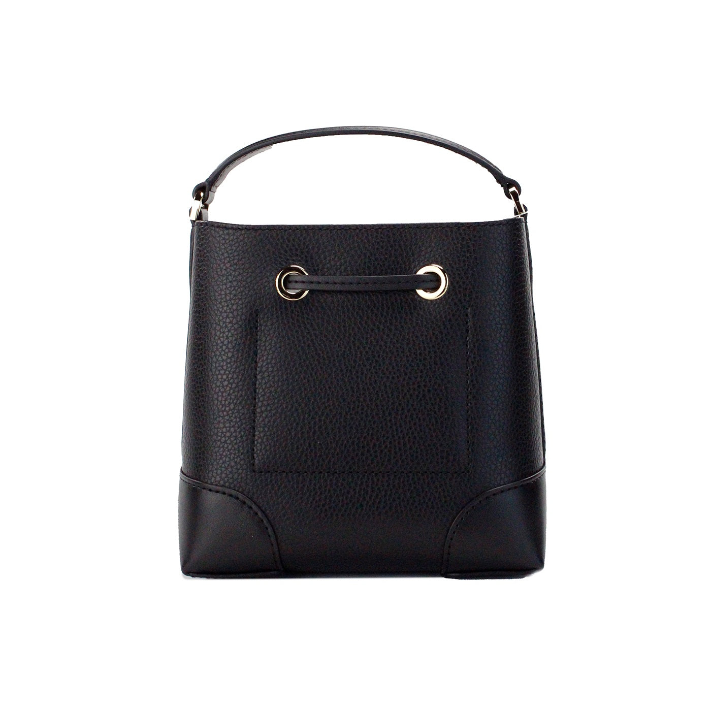 Mercer Small Black Pebbled Leather Bucket Crossbody Bag Purse