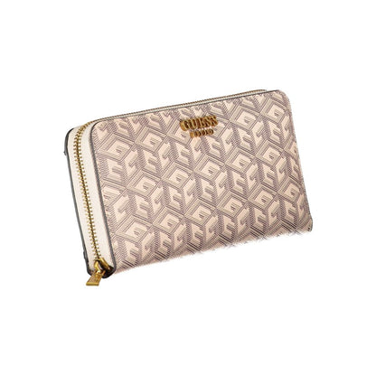 Chic Beige Multi-Compartment Wallet