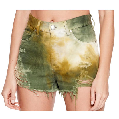 Green Cotton Women's Short