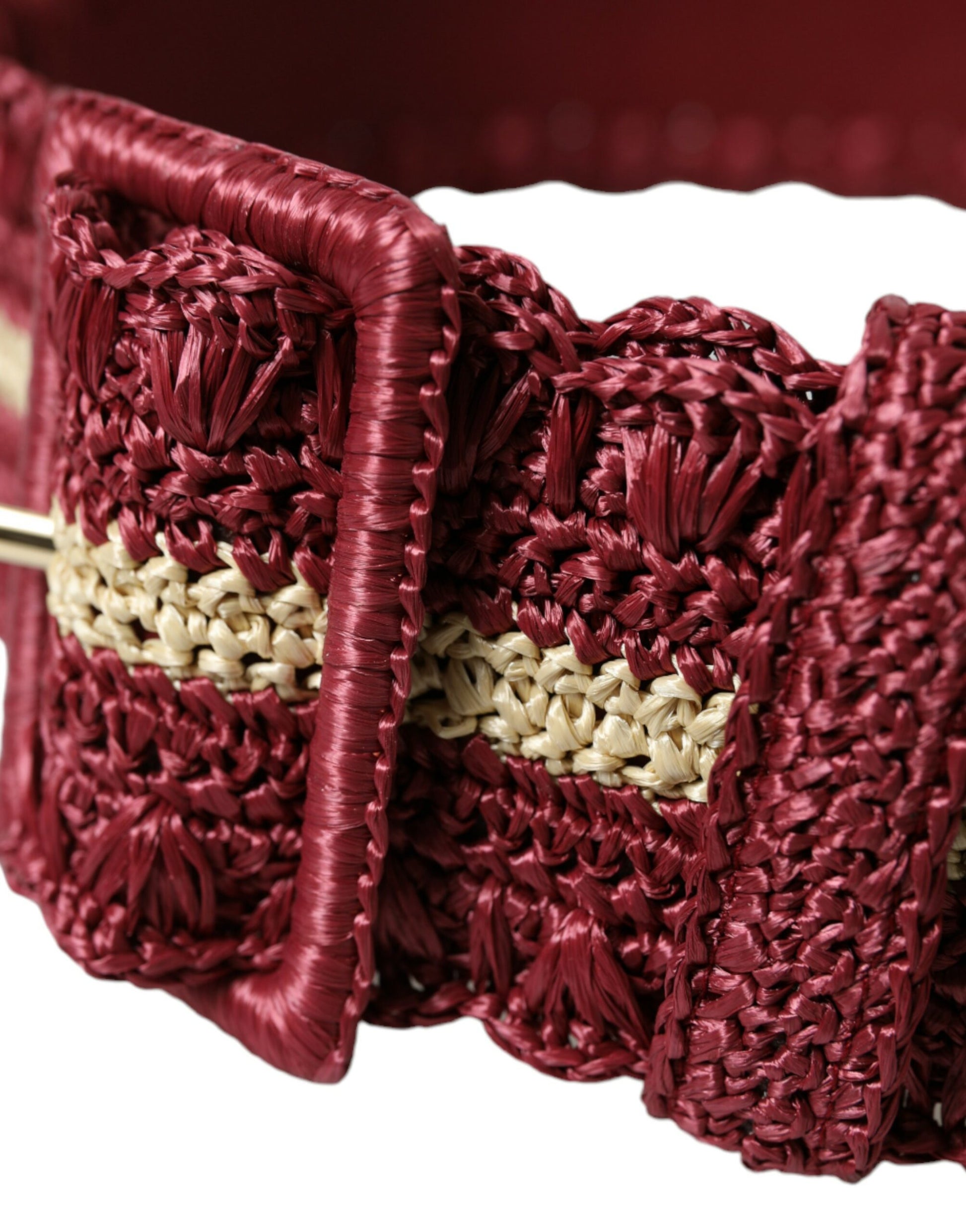 Maroon Elegance Canvas Waist Belt