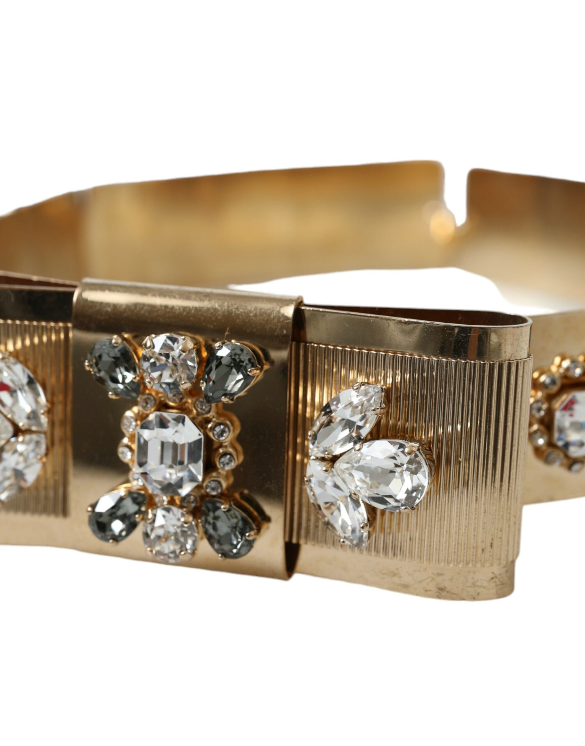 Gold-Tone Crystal Embellished Waist Belt