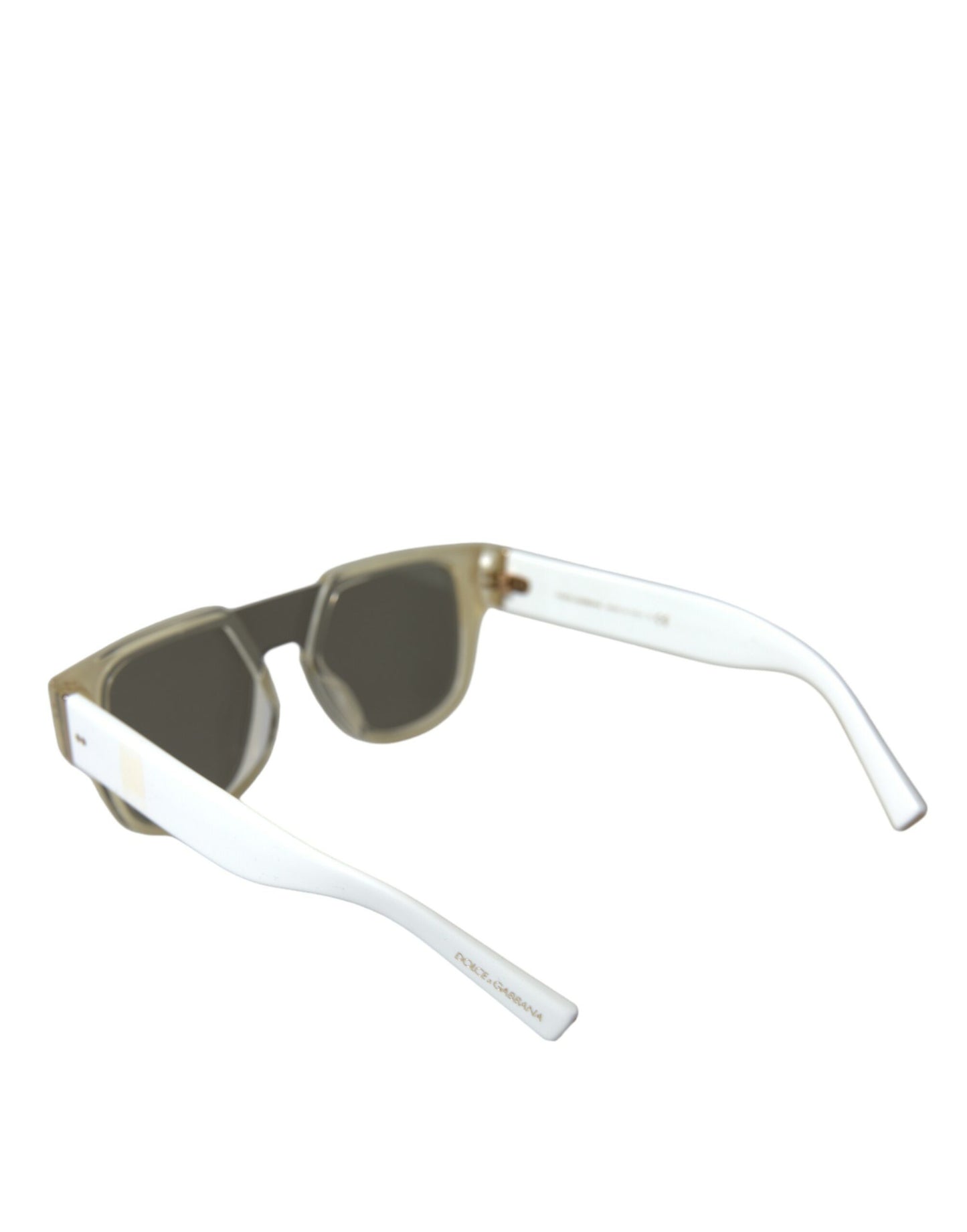 Chic White Acetate Designer Sunglasses