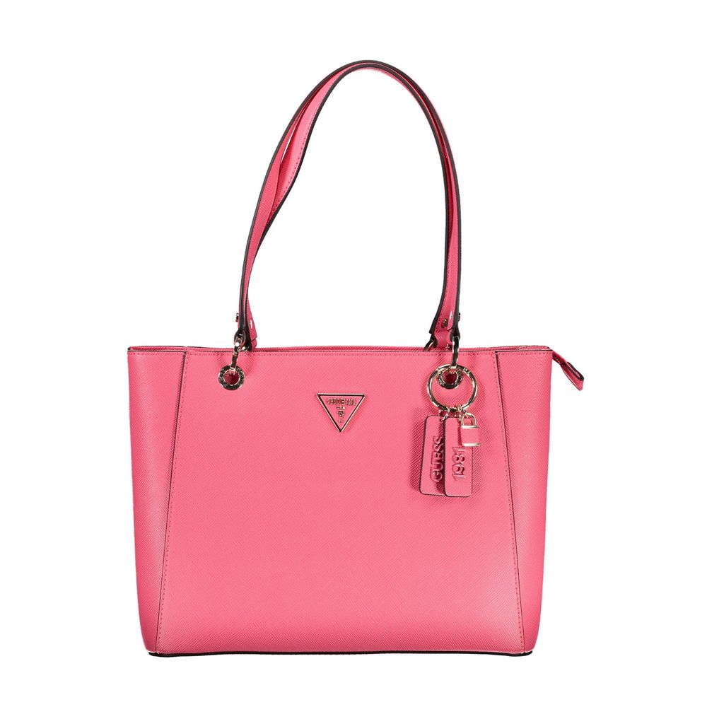 Pink Polyethylene Handbag