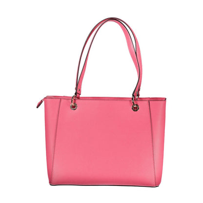 Pink Polyethylene Handbag