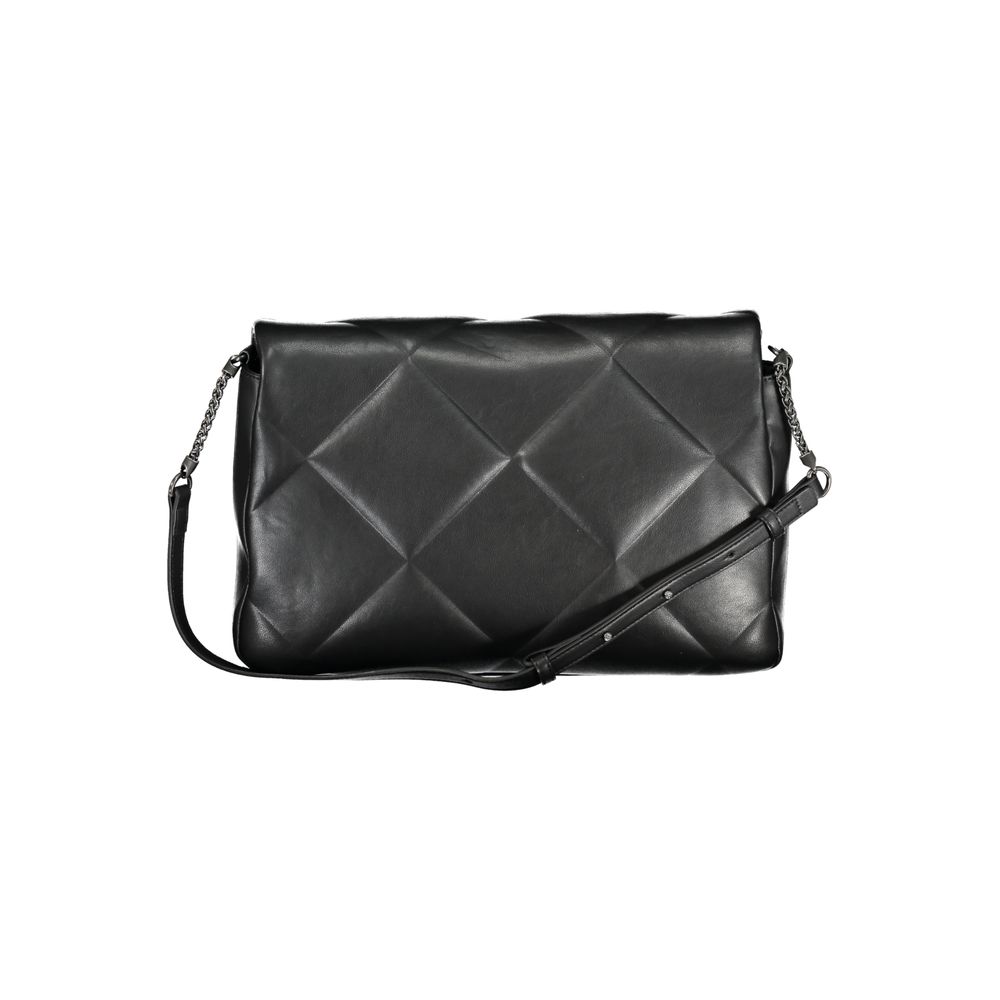 Black Polyester Handbag