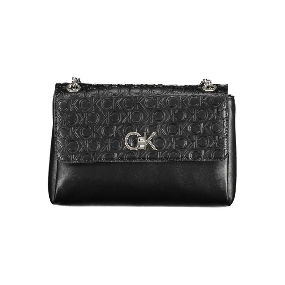 Black Polyester Handbag