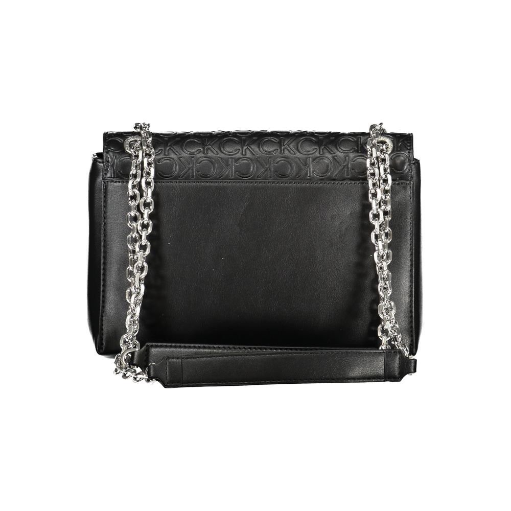 Black Polyester Handbag