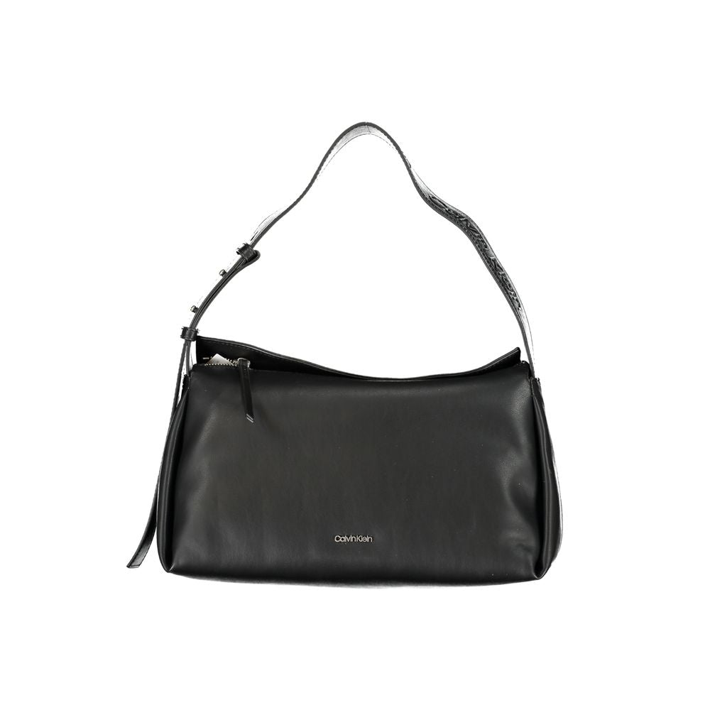 Black Polyester Handbag