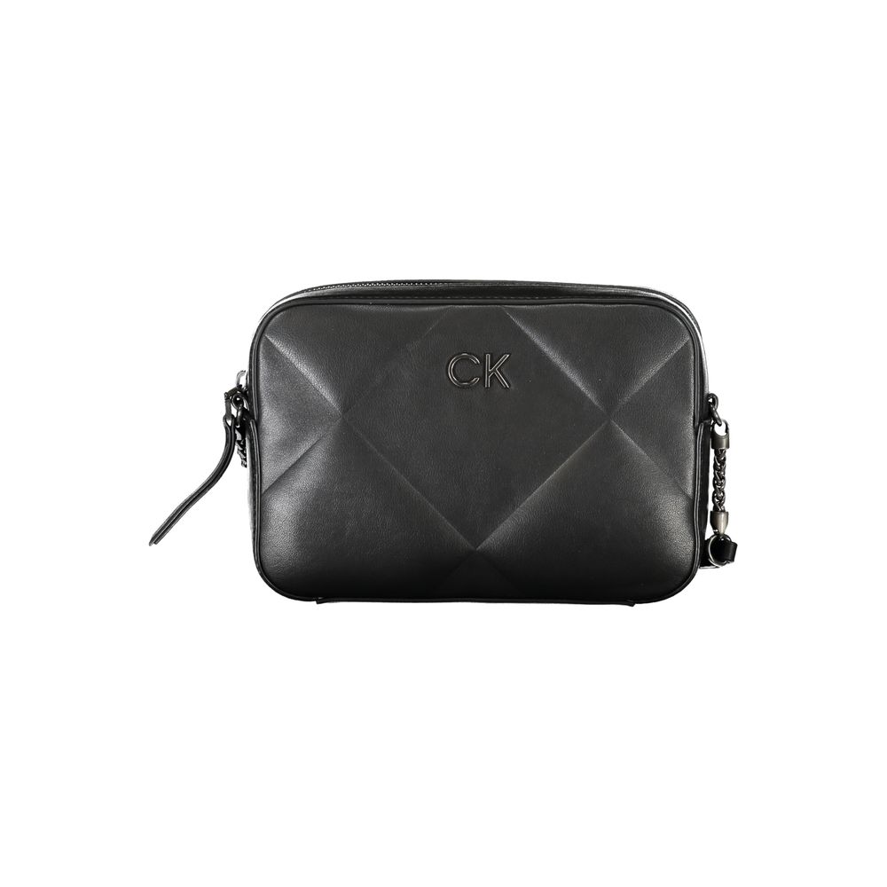 Black Polyester Handbag