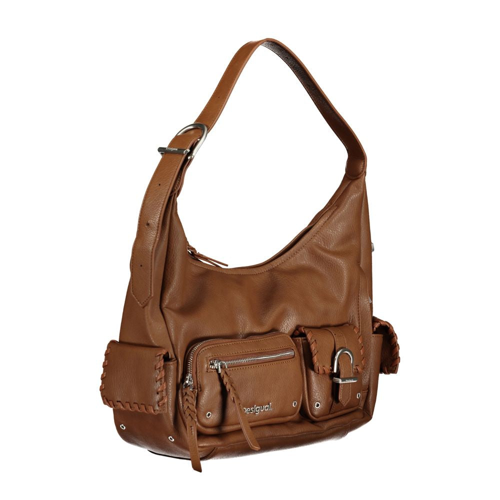 Brown Polyethylene Handbag