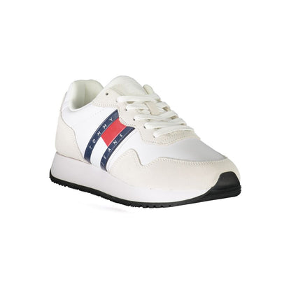 White Polyester Sneaker