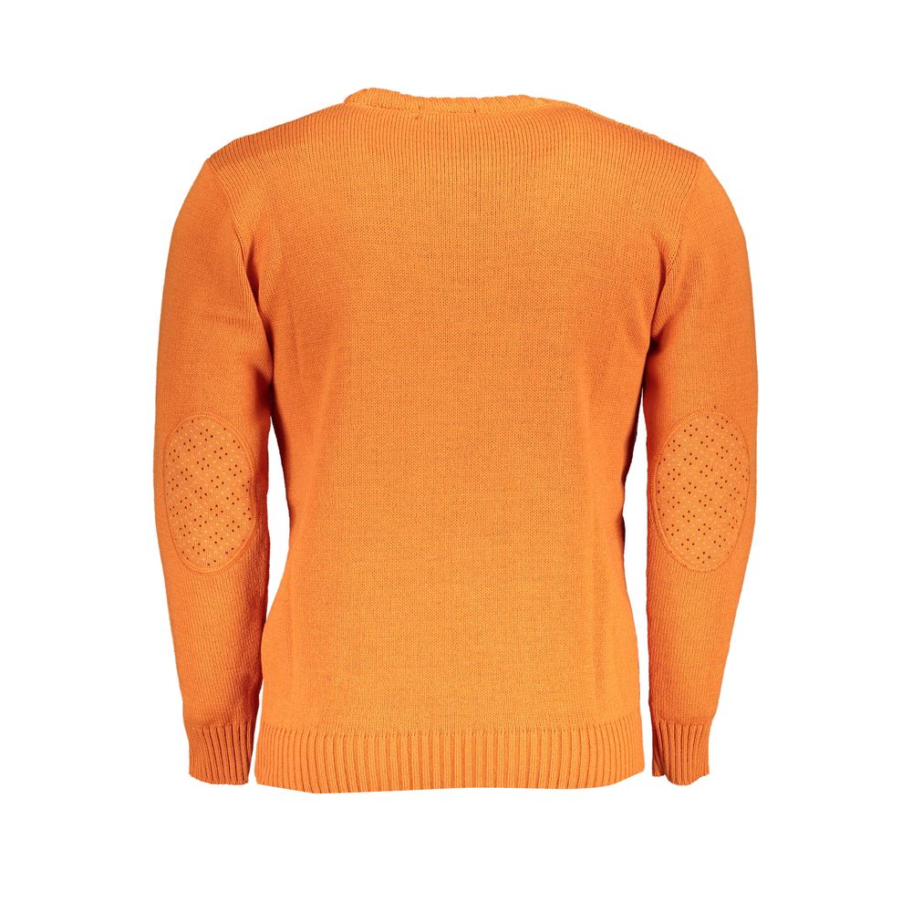 Orange Fabric Sweater