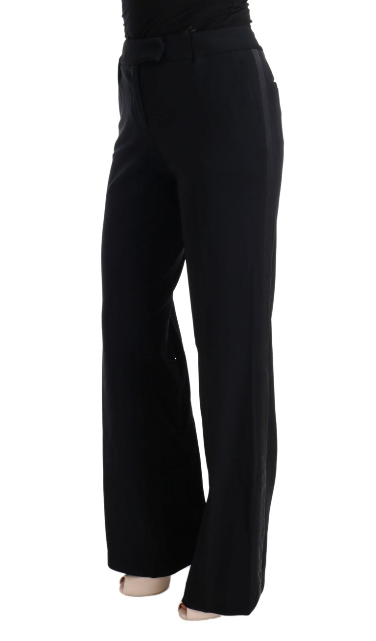 Chic Black Bootcut Formal Pants