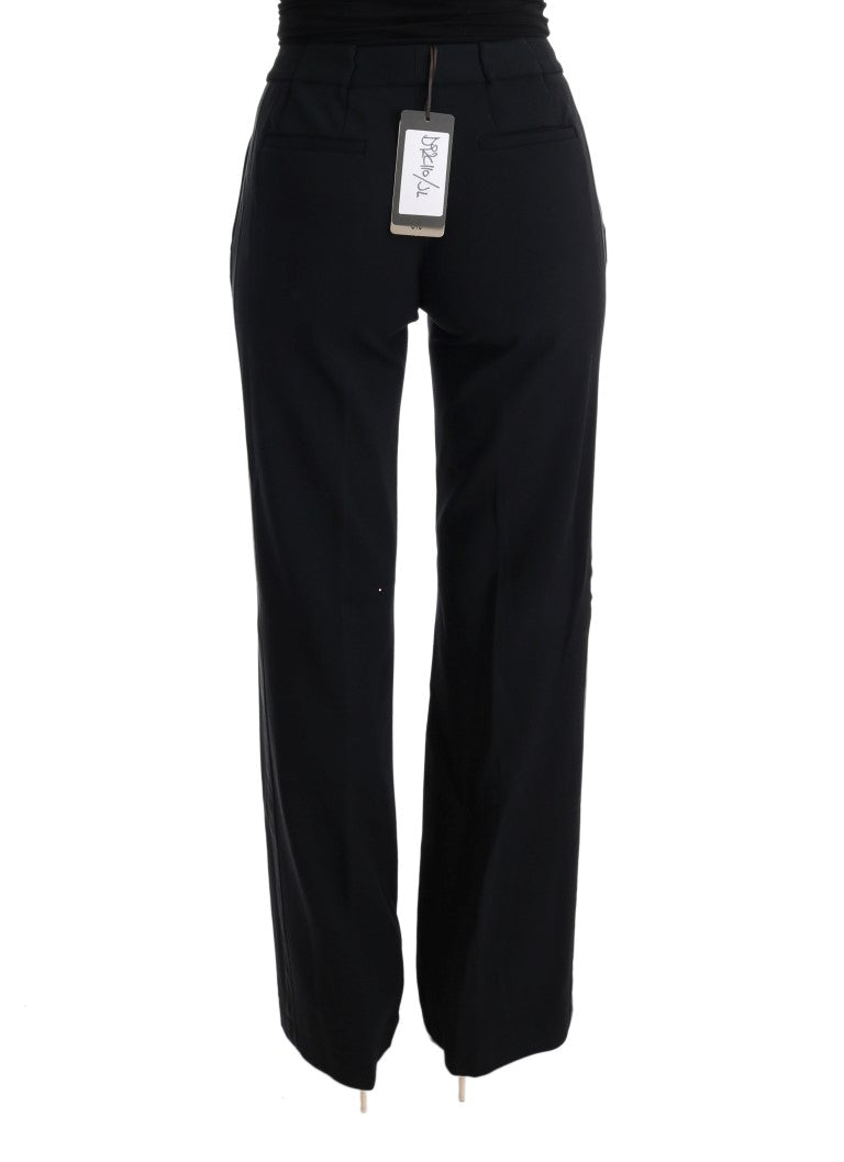 Chic Black Bootcut Formal Pants