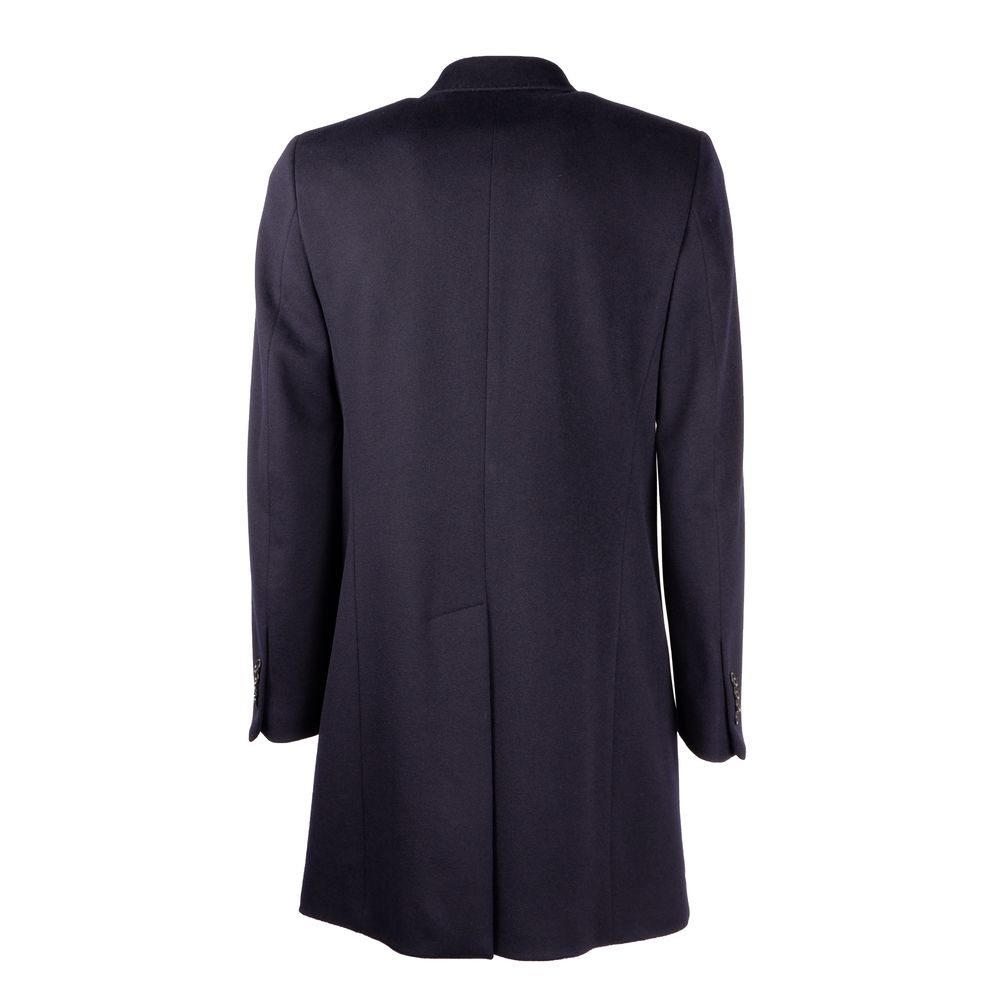 Blue Wool Men Jacket