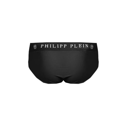 Black Polyamide Men's Swim Briefs