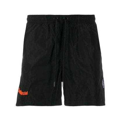 Black Polyamide Men Swim Trunk