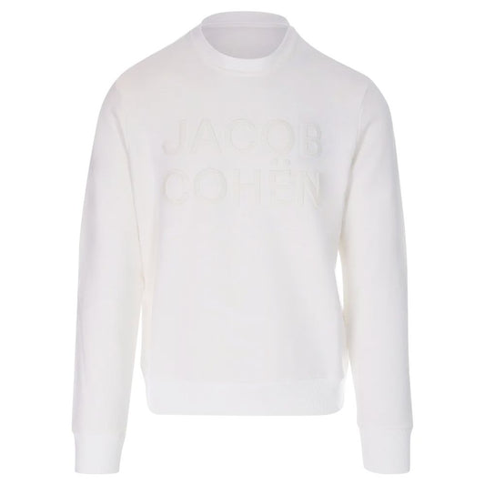 White Cotton Men's Sweater