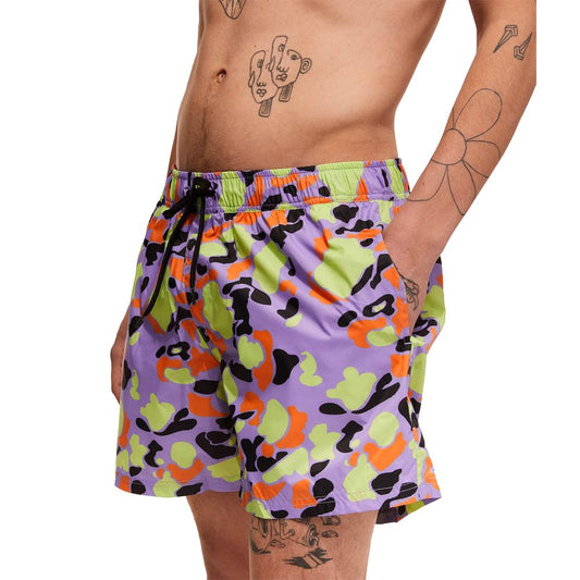 Multicolor Nylon Men's Swim Short