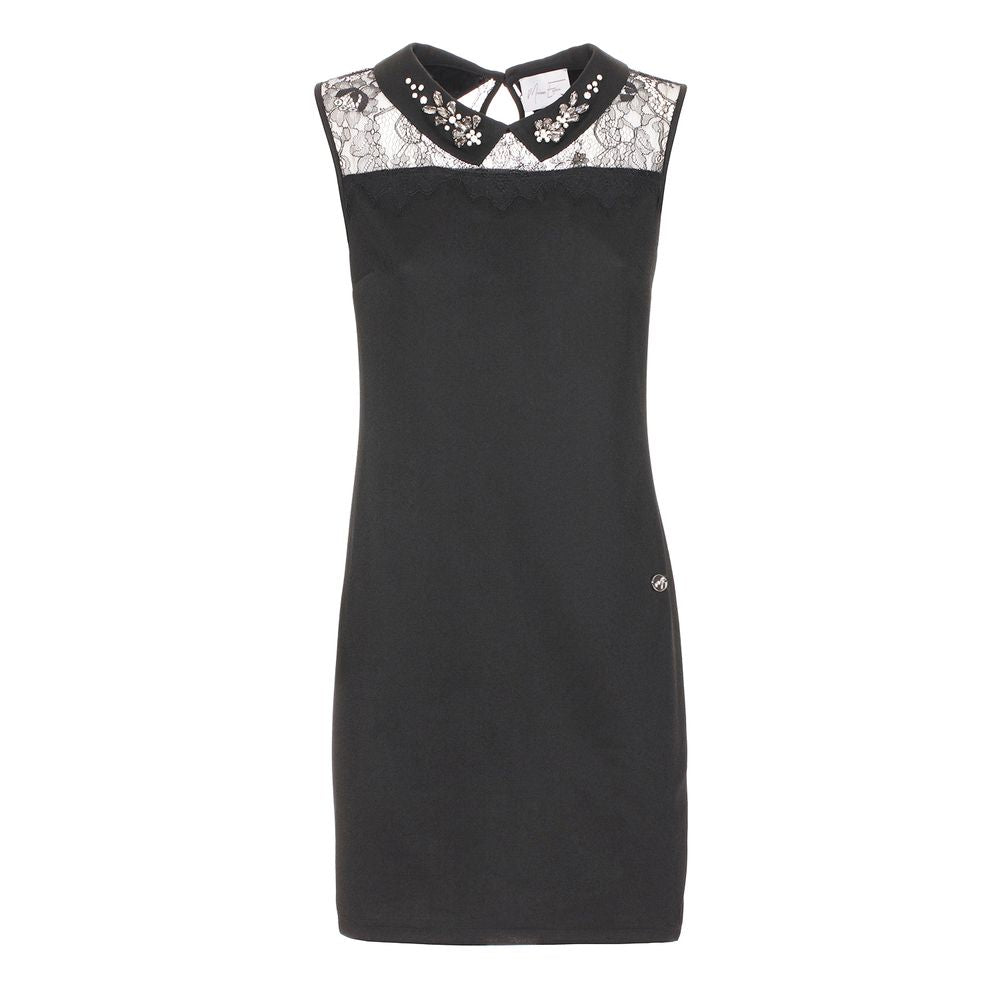 Black Polyester Women Dress