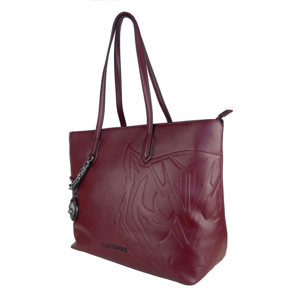 Red Polyethylene Women Shoulder Bag