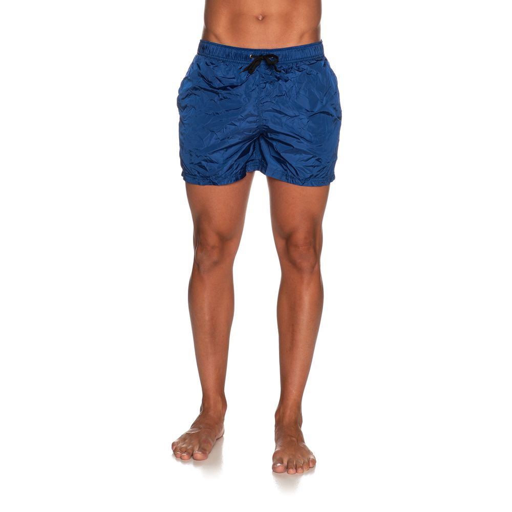 Blue Nylon Men's Swimsuit