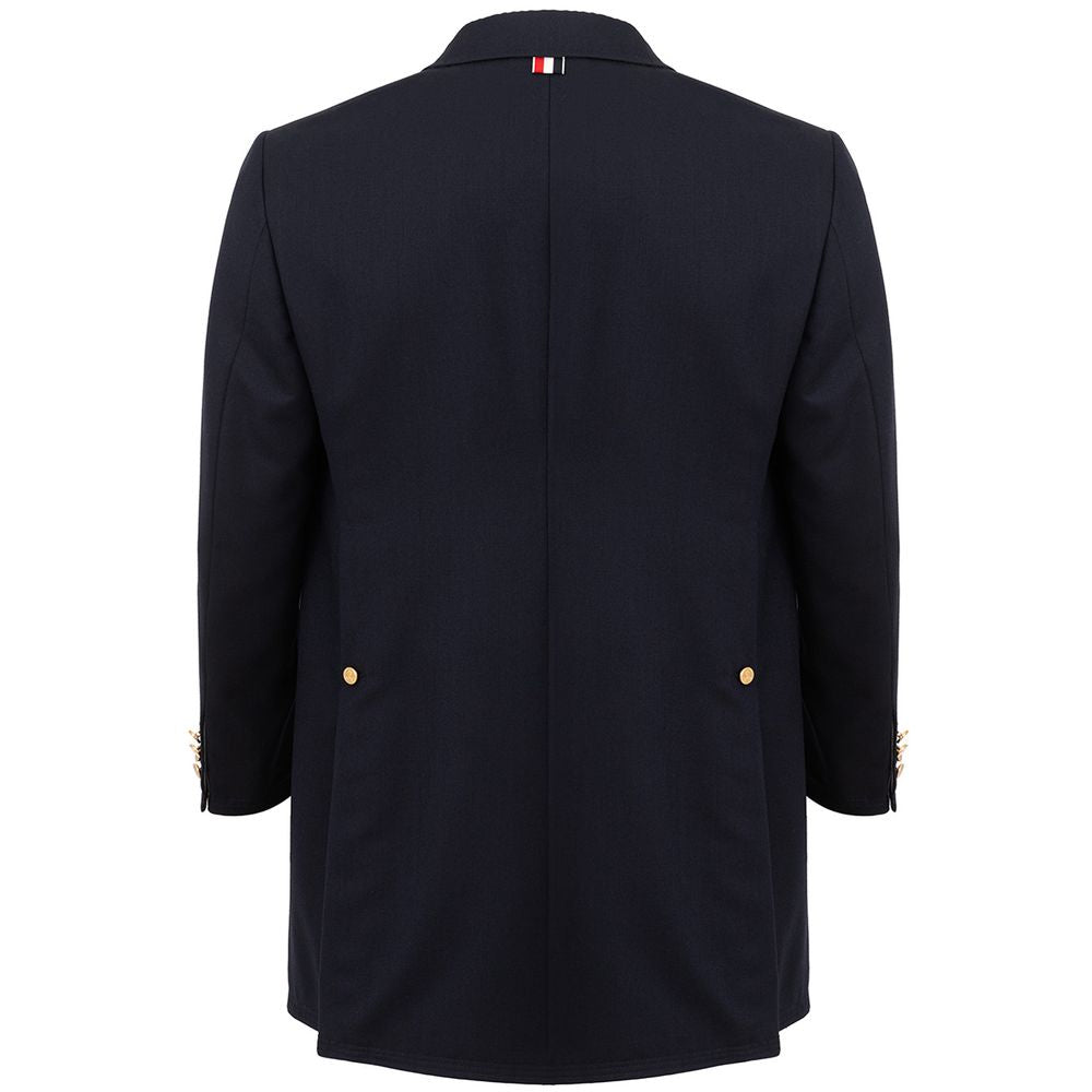 Elegant Wool Jacket in Signature Blue