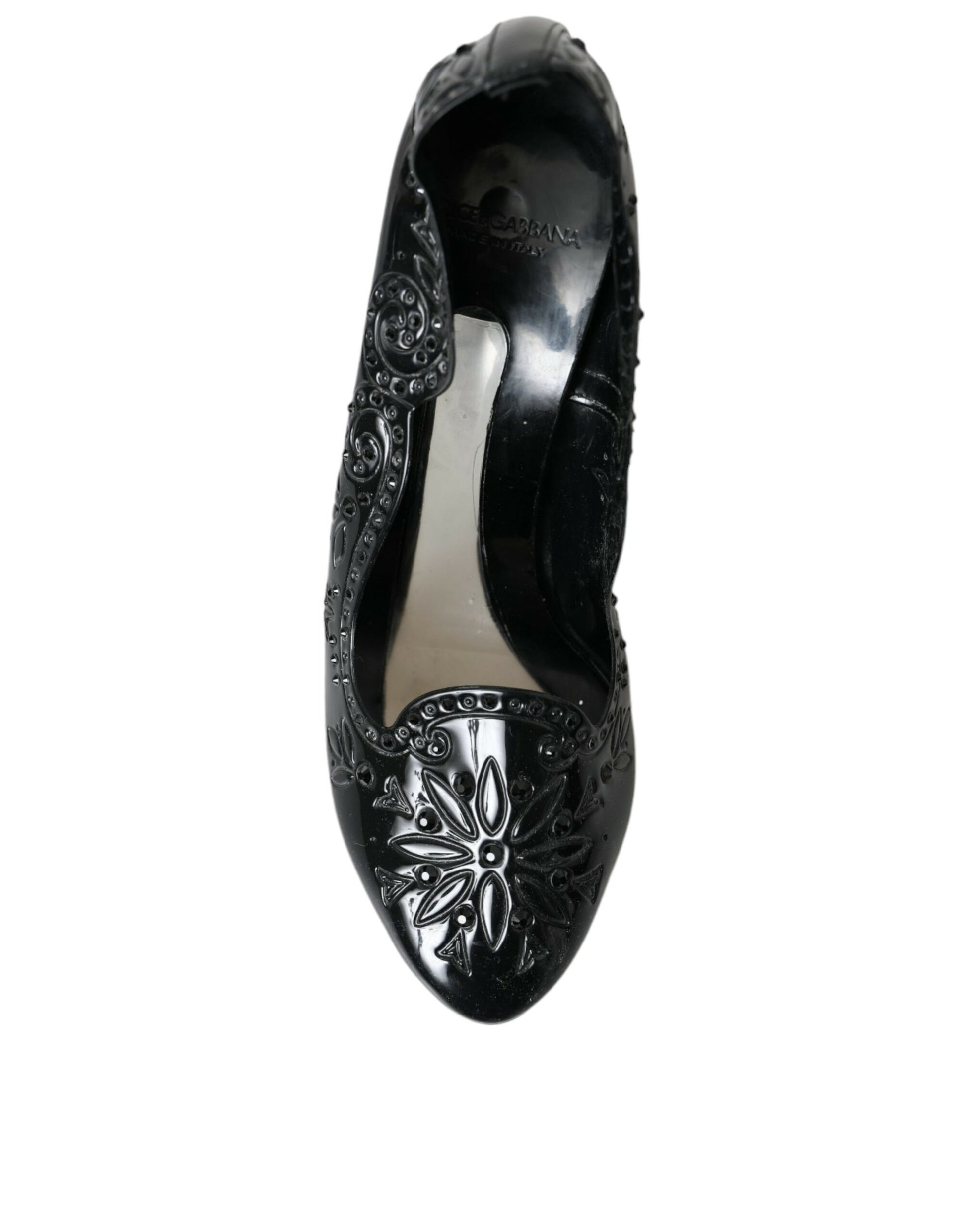 Black Crystal CINDERELLA Heels Pumps Shoes