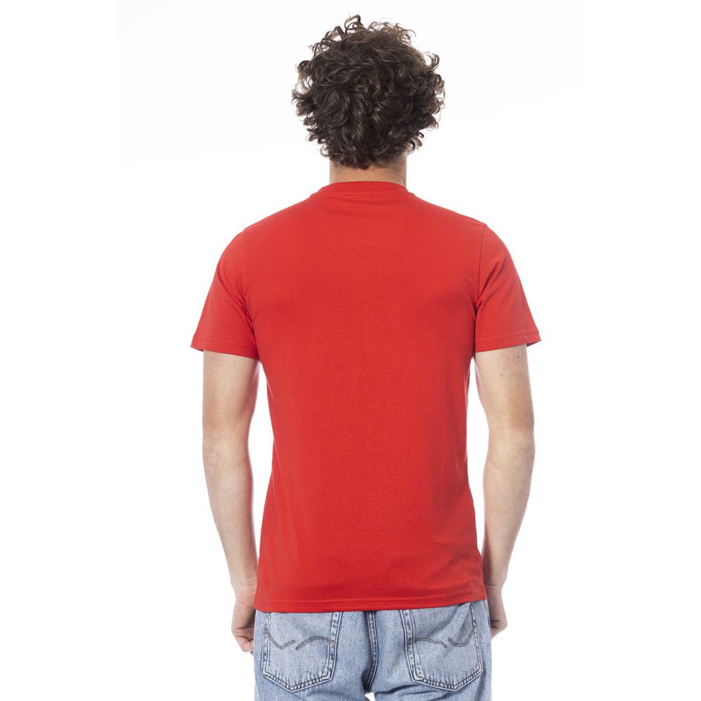 Red Cotton Men T-Shirt