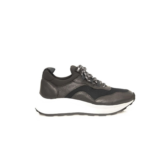 Gray Leather Men Sneaker