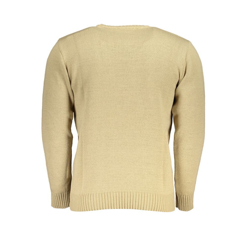 Beige Fabric Sweater