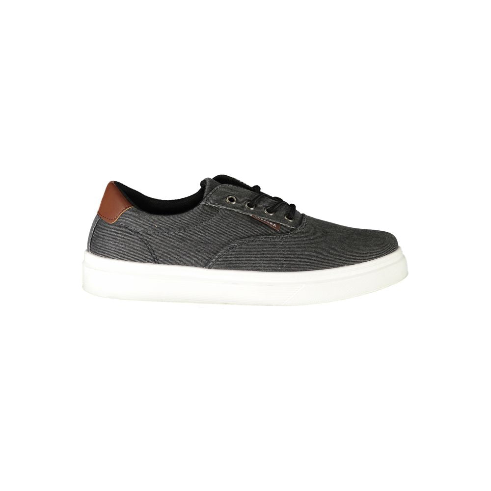 Black Polyester Sneaker