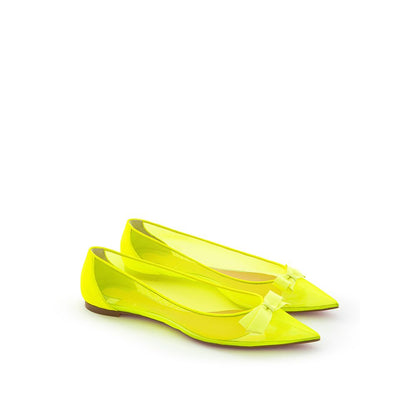 Sunshine Yellow Mesh Flat Elegance