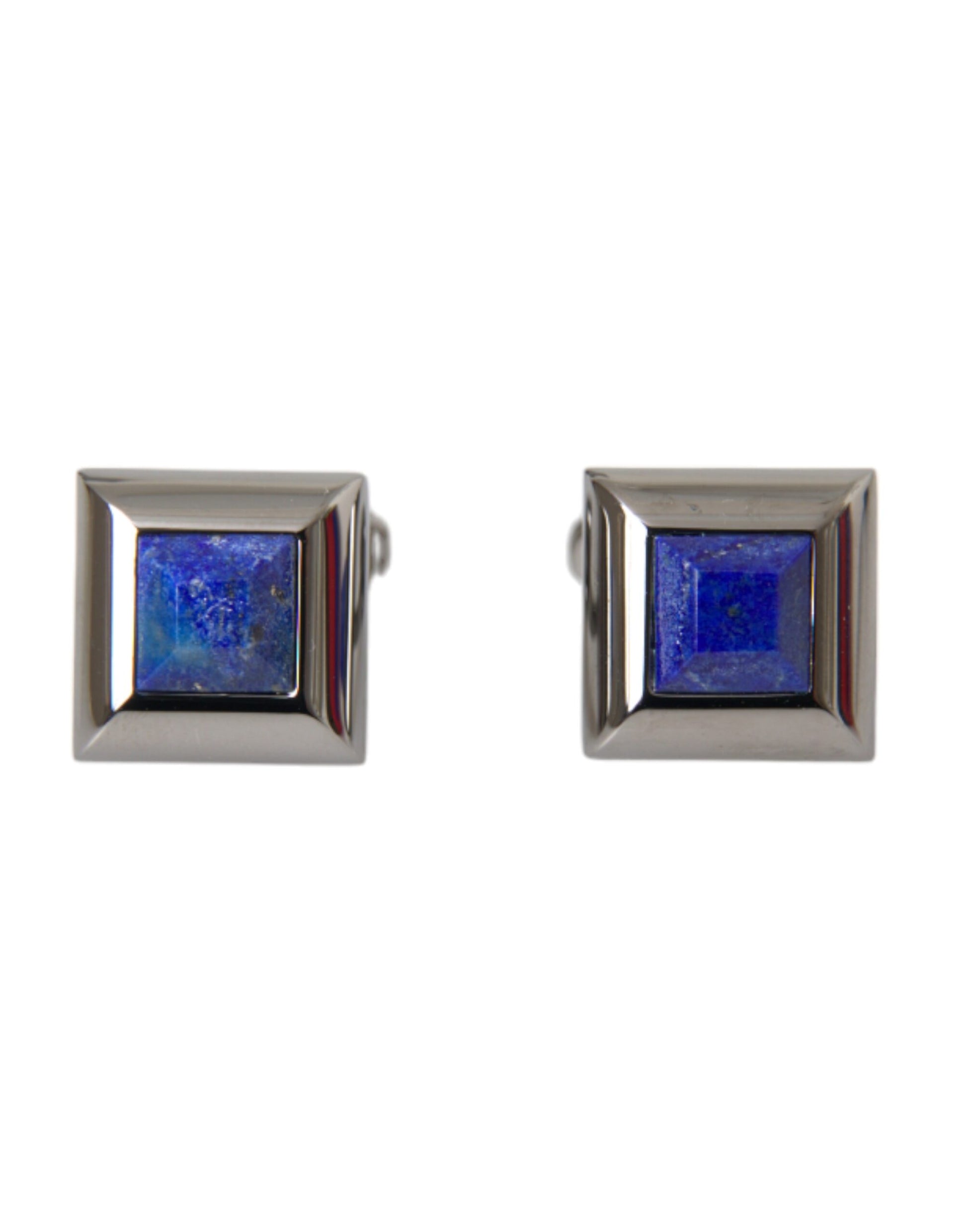 Silver Plated Brass Pin Crystal Cufflinks