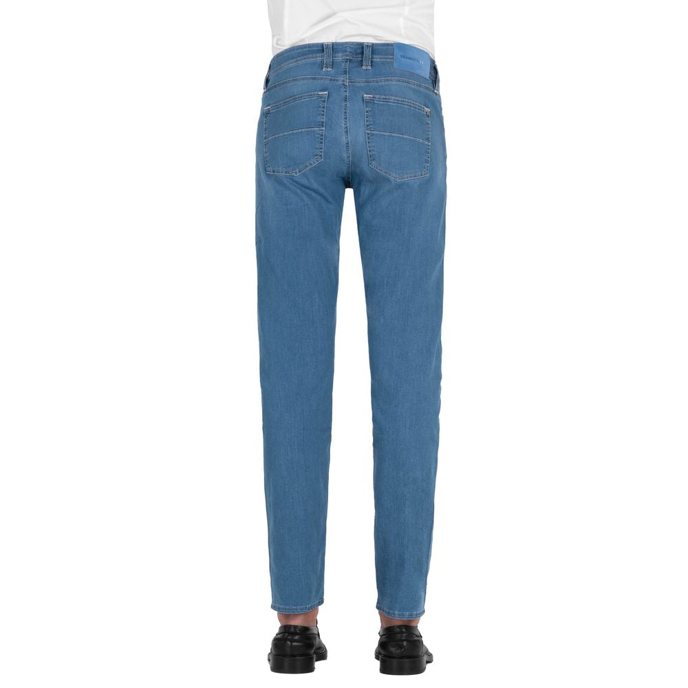 Light Blue Cotton Jeans & Pant