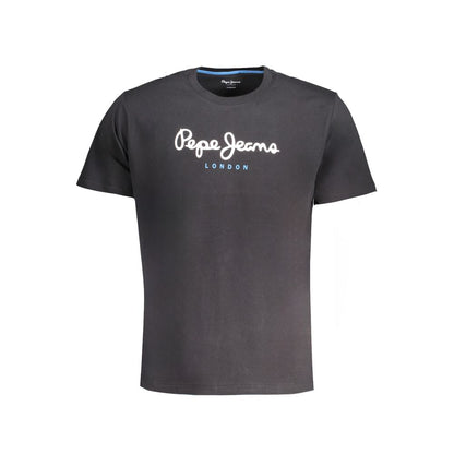 Black Cotton T-Shirt