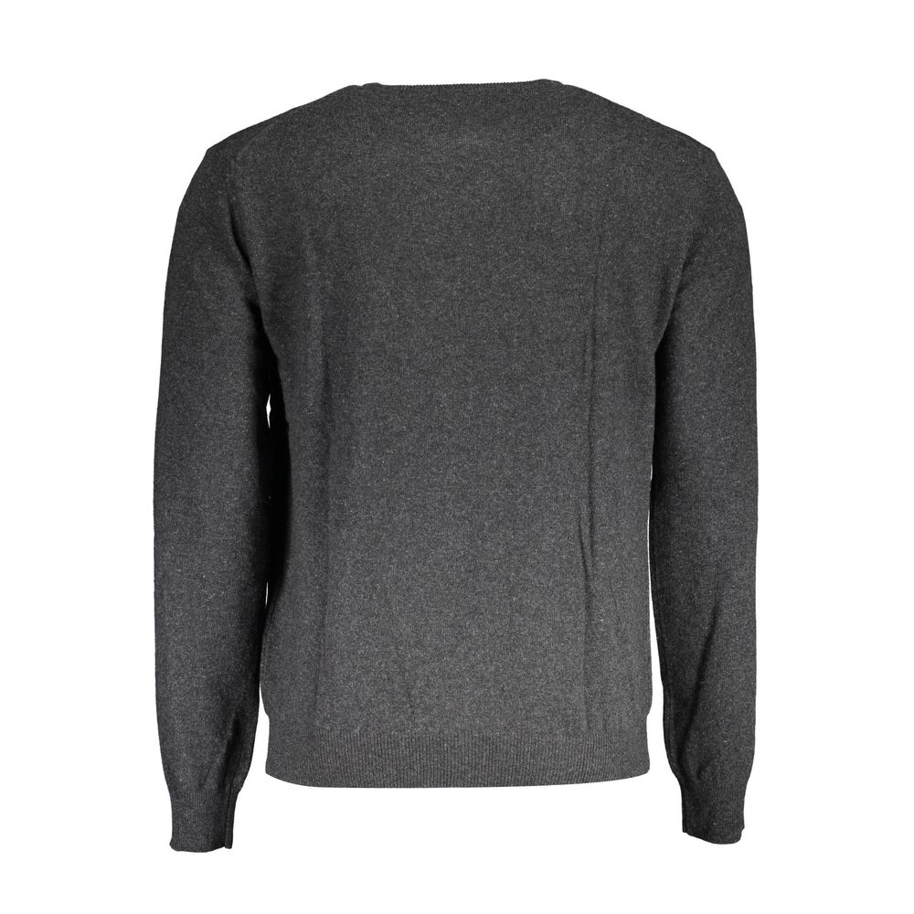 Gray Wool Men Sweater