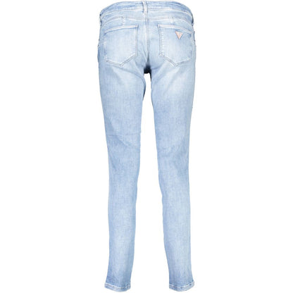 Light Blue Cotton Women Jeans