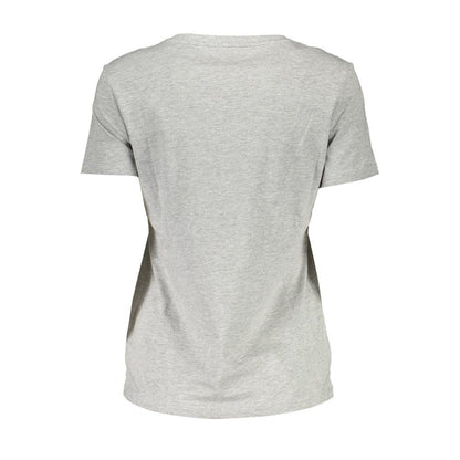 Gray Cotton Women T-Shirt