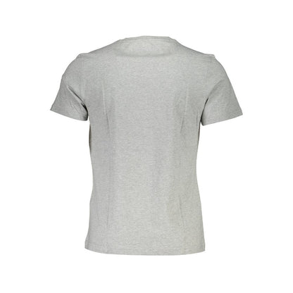 Gray Cotton Men T-Shirt