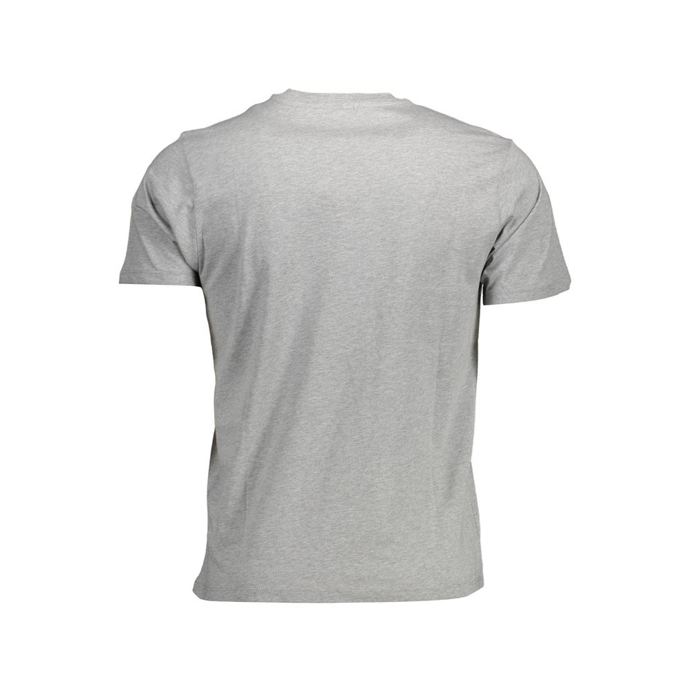 Gray Cotton Men T-Shirt