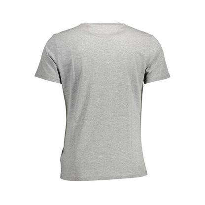 Gray Cotton Men T-Shirt