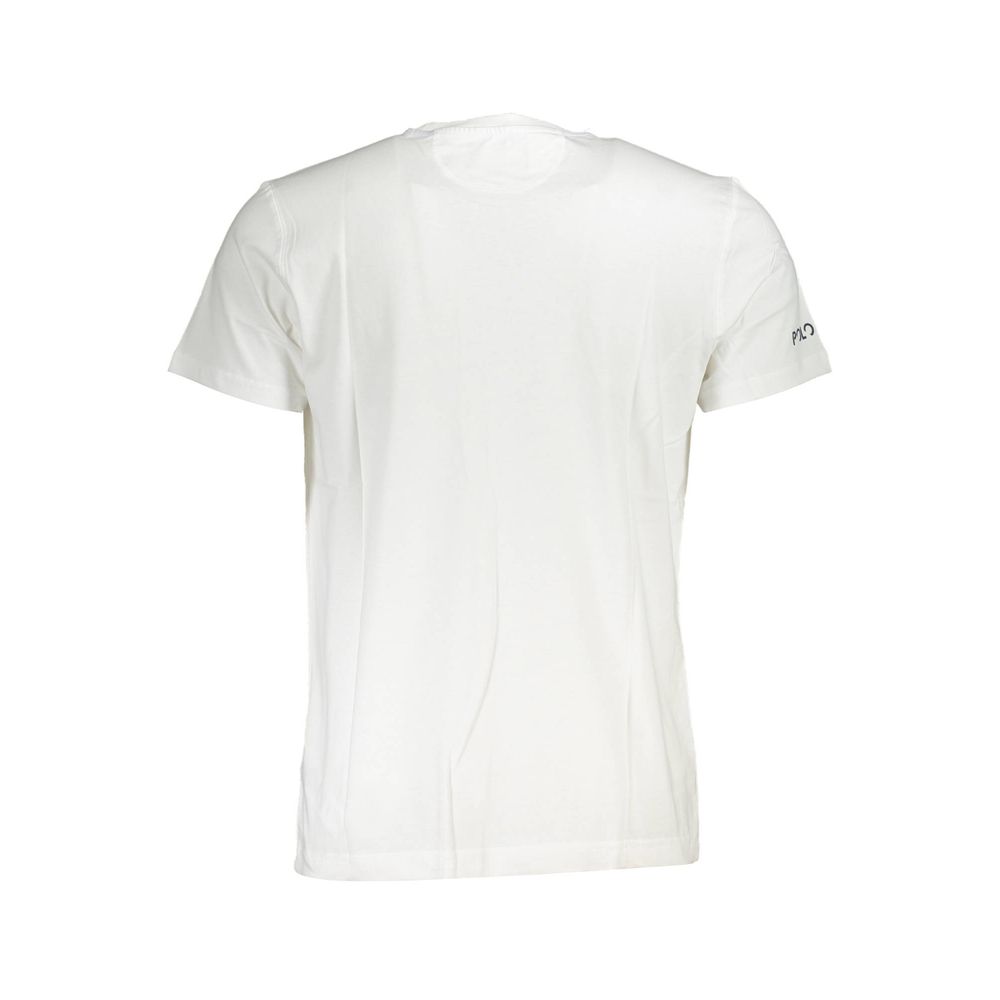 White Cotton Men T-Shirt