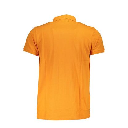 Orange Cotton Polo Shirt