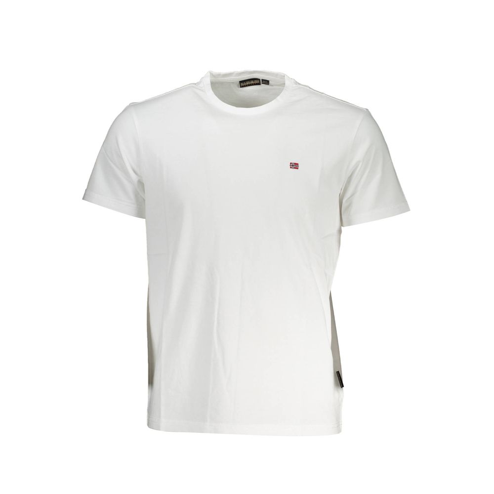 White Cotton Men T-Shirt