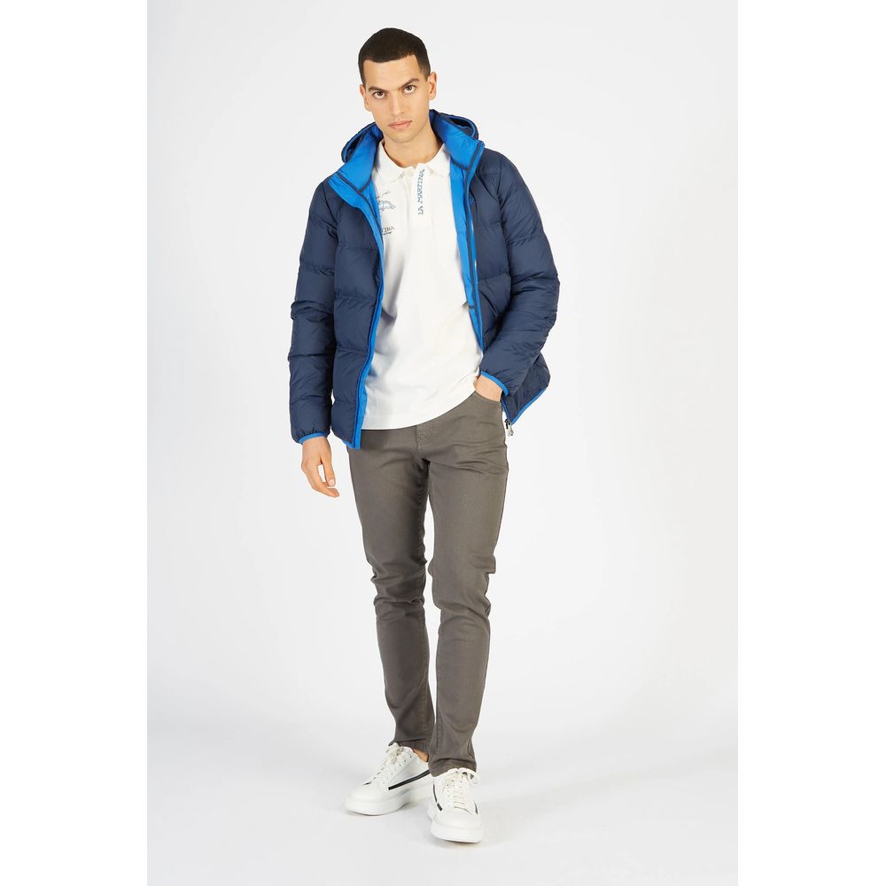 Blue Nylon Men's Jacket