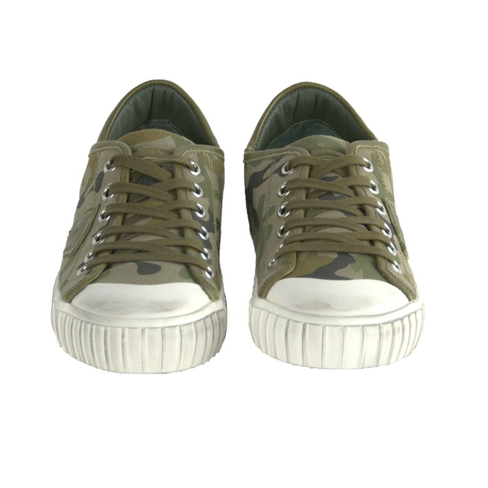 Green Leather Men Sneaker