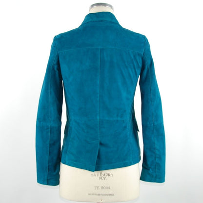 Green Leather Women Jacket