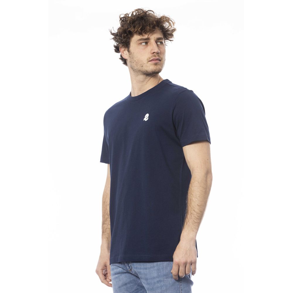 Blue Cotton Men's T-Shirt